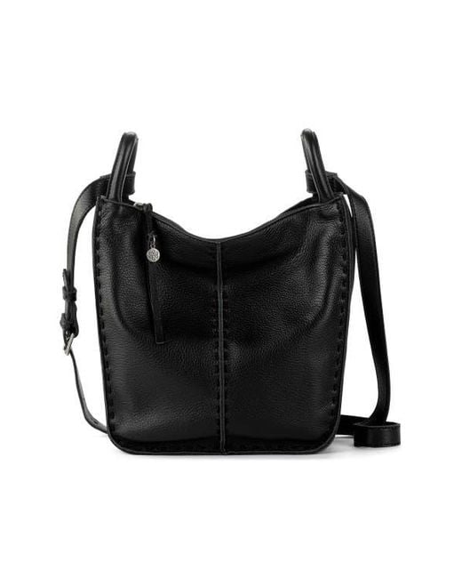 The Sak Black Los Feliz Crossbody Leather Bag