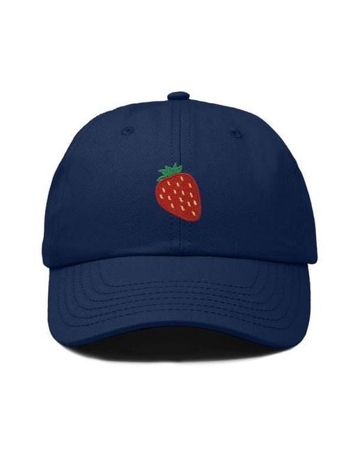 Alix Blue Strawberry Hat