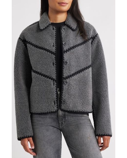 Ugg Gray Ellison Whipstitch Detail Jacket