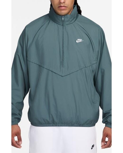 Nike Blue Windrunner Half-Zip Jacket for men