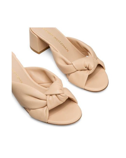 Stuart Weitzman Natural Soplaya Block Slide 50