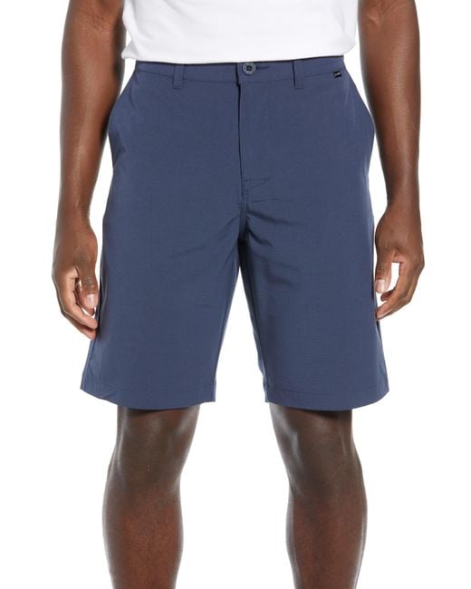 Travis Mathew Beck Stretch Performance Shorts in Blue for Men - Lyst
