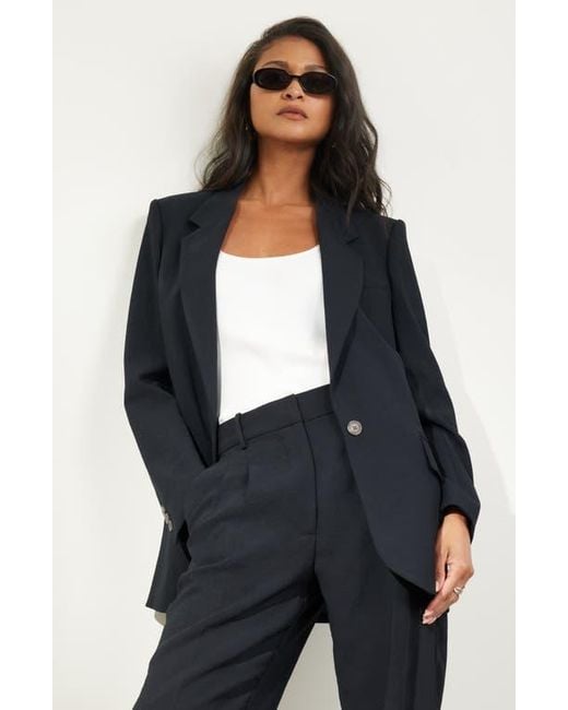 Open Edit Black The Curator Relaxed Blazer