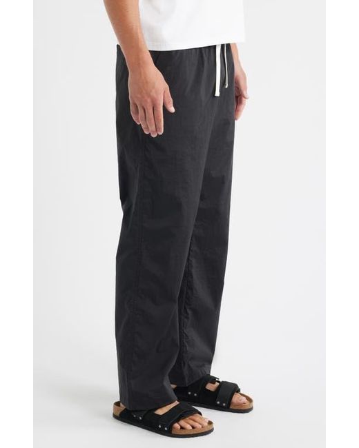 RIZORT Black Kore Drawstring Nylon Pants for men