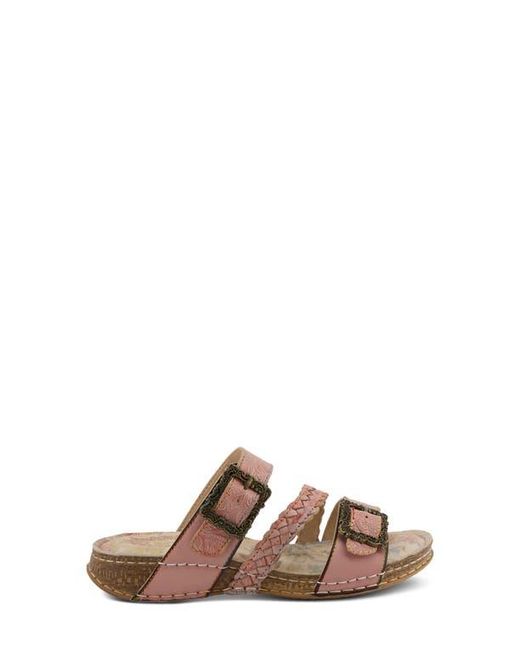 Spring Step Brown Astra Slide Sandal