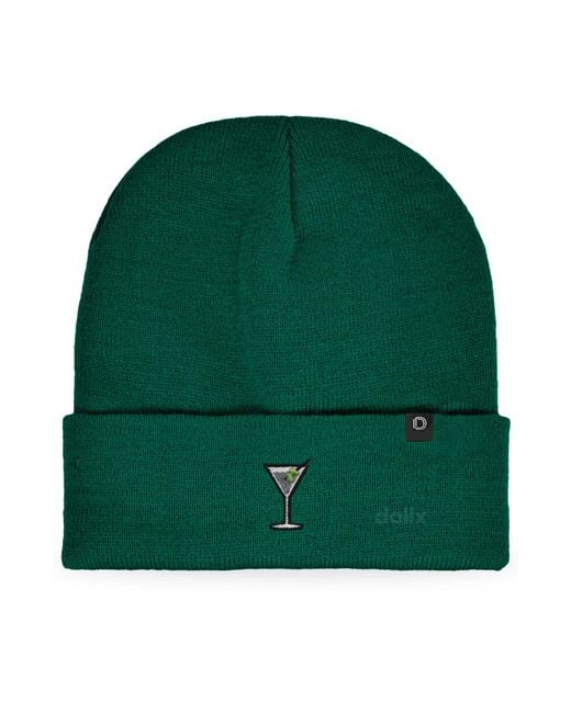 Alix Green Martini Beanie Cap