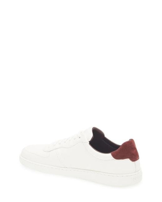 Ferragamo White Adam Low Top Sneaker for men