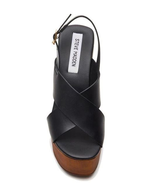 【追跡あり!】Steve Madden GALAXY LEATHER ウェッジサンダル Steve Madden Galaxy Wedge Sandal - Free Shipping | DSW