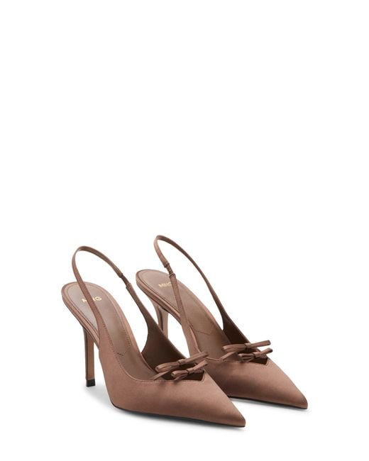 Mango Brown Laurel Slingback Pump
