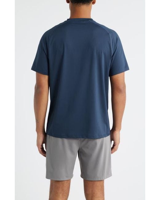 Zella Blue Perforated Training T-Shirt for men