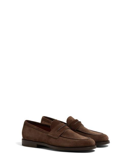 Ermenegildo Zegna chocolate suede driving shoe Ermenegildo Zegna | Shoes | Ermenegildo Zegna Brown Suede  main image 3