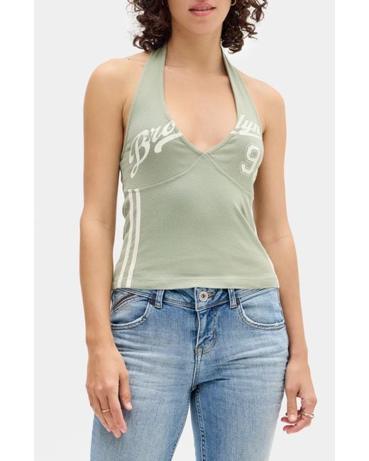 BDG Blue Brooklyn 98 Halter Top