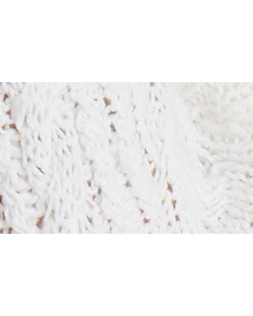 Tommy Bahama White Basalt Bay Cable Cardigan