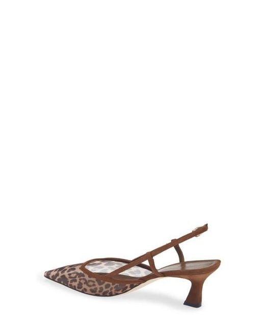 Stuart Weitzman Brown Vinnie Kitten Heel Pump