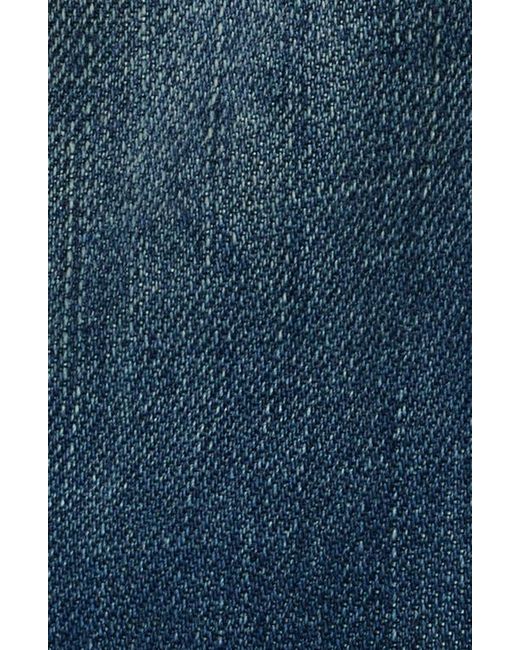 Level 7 Blue Relaxed Bootcut Jeans for men