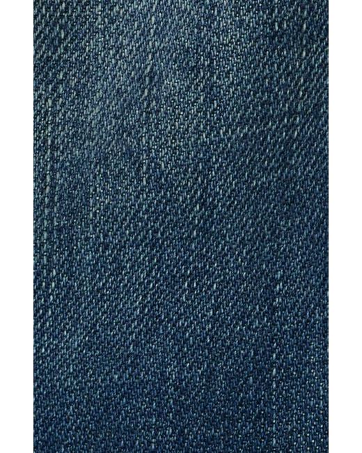 Level 7 Blue Relaxed Bootcut Jeans for men