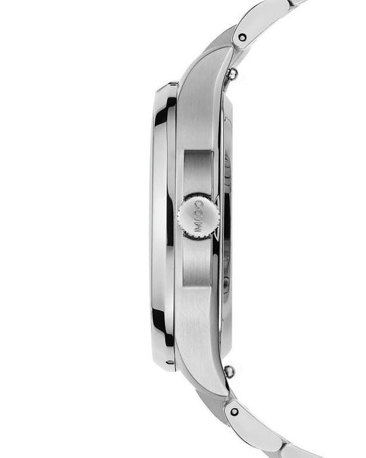 MIDO Gray Multifort Diamond Square Automatic Bracelet Watch, 35Mm