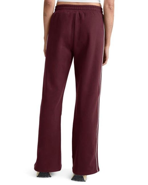 Beyond Yoga Red Piper Luxefleece Side Slit Wide Leg Pants