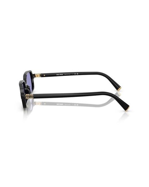 Miu Miu Blue 52Mm Rectangular Sunglasses