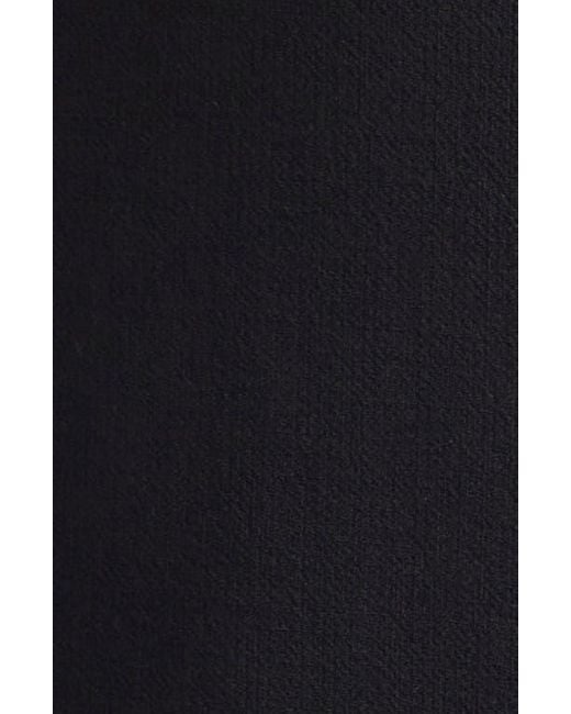 Versace Black Studded Collar Wool Crepe Minidress