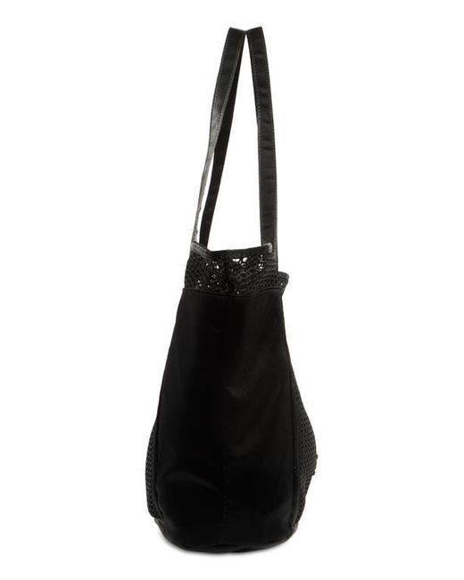Sam Edelman Black Kyla Mesh Tote
