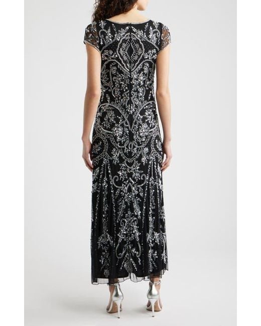pisarro nights beaded sheath dress Beaded Sleeveless Cocktail Dress (Women)