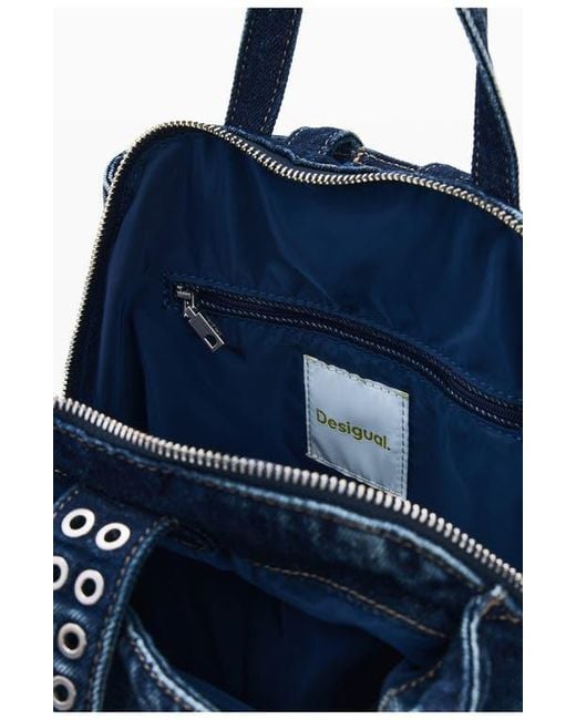 Desigual Blue Mini Denim Backpack