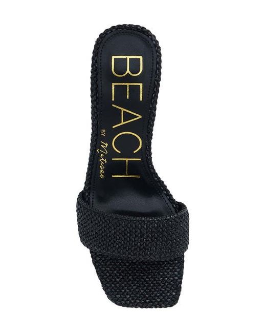 Matisse Black Capricorn Kitten Heel Slide Sandal