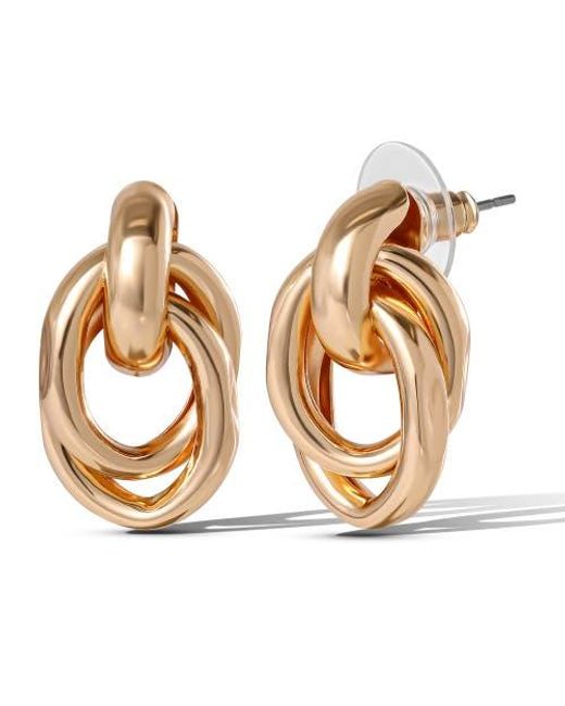 Jessica Simpson Metallic Mixed Shape Earring Set