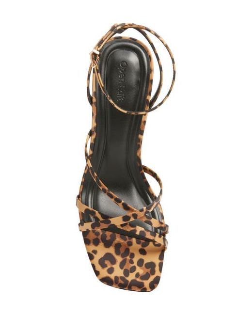 Open Edit White Remington Ankle Strap Sandal