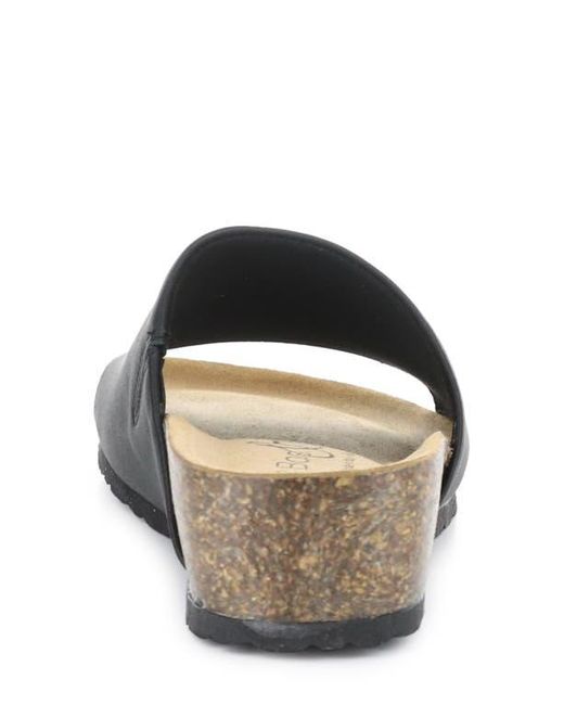 Bos. & Co. Gray Lux Slide Sandal