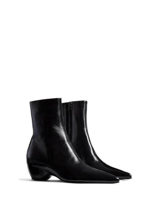 Khaite Black Sybil Pointed Toe Bootie