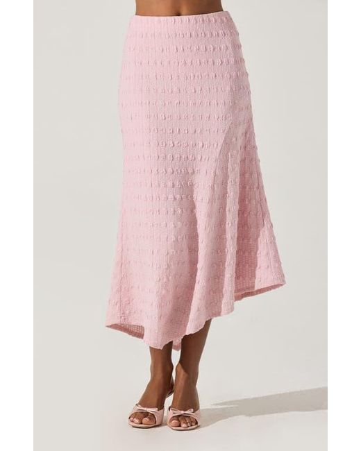 Astr Pink Smock Asymmetric Skirt