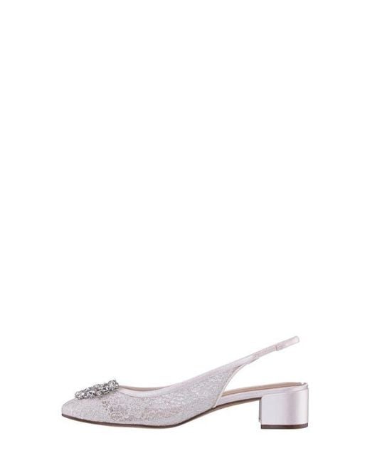 Nina White Klara Slingback Pump