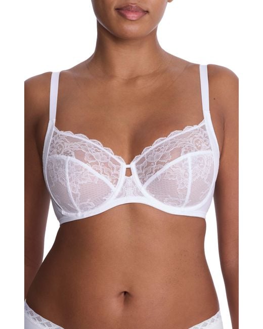 Natori White Statement Underwire Bra