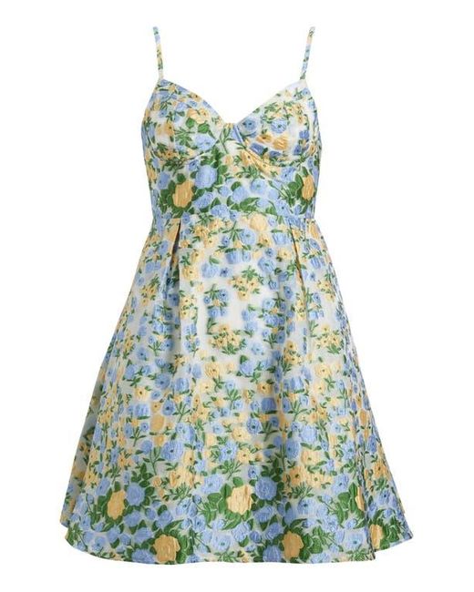 Sister Jane Green Marigold Jacquard Minidress