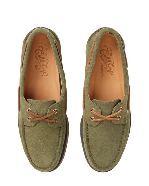 Sperry Top-Sider Green Cup Double Welt Boat Shoe for men