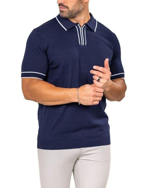Maceoo Blue Marthy Polo for men