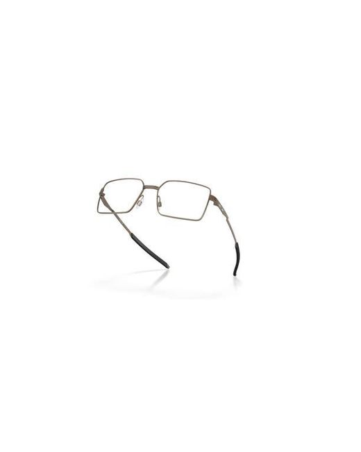 Oakley Metallic 56Mm Rectangle Optical Glasses for men