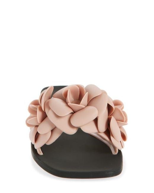 Jeffrey Campbell White Floralee Slide Sandal