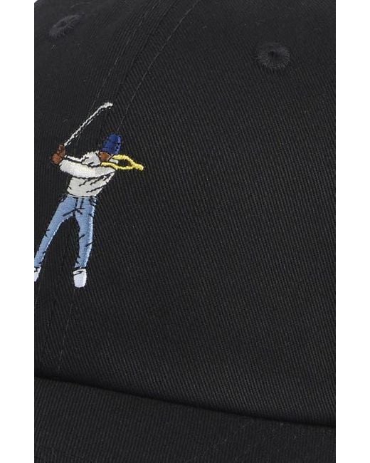 EASTSIDE GOLF Black Swingman Embroidered Dad Adjustable Baseball Cap for men