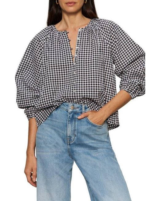 Sanctuary Blue Perfect Gingham Button-Up Top