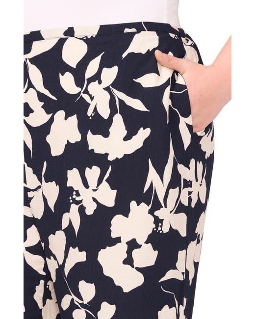 Halogen® Black Floral Wide Leg Pants