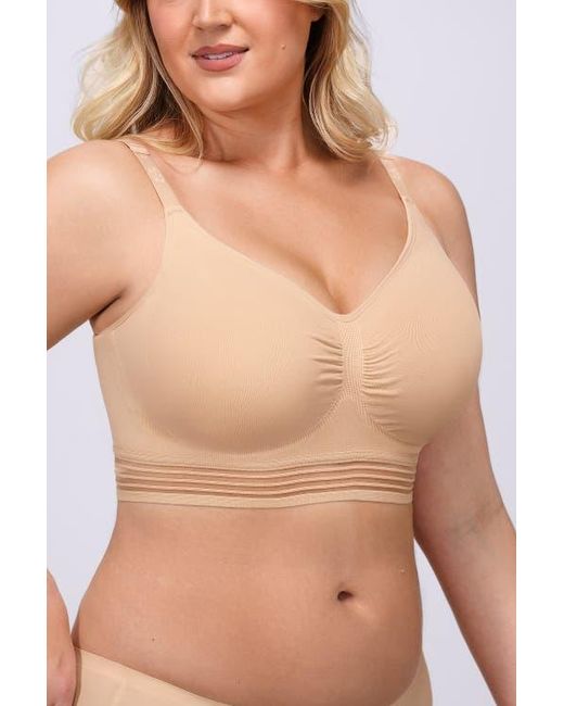 Shapellx Natural Wireless Full Coverage Seamless Bra