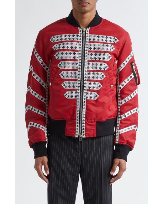 TAKAHIROMIYASHITA TheSoloist. Brit Bomber Jacket in Red for