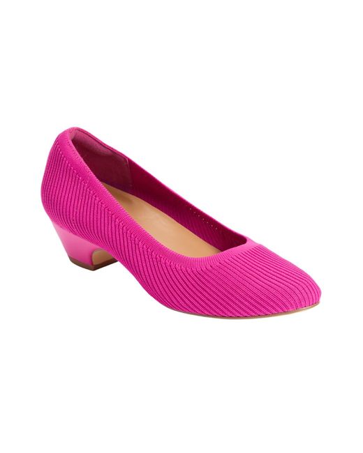 Comfortview Pink The Briley Slip On Pump