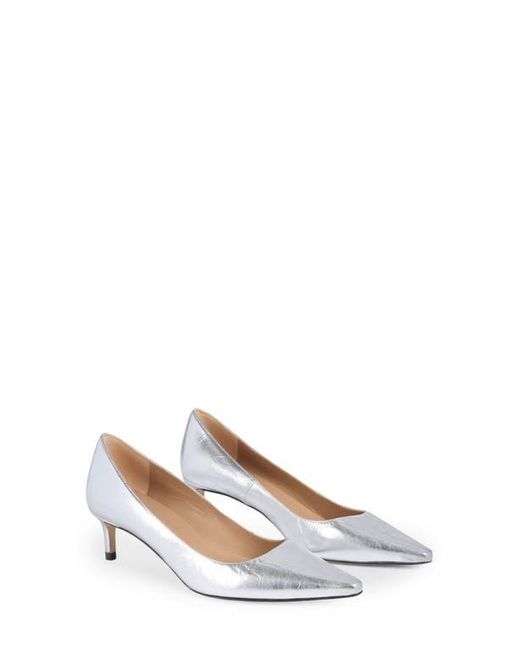 L.K.Bennett White Ava Kitten Heel Pump