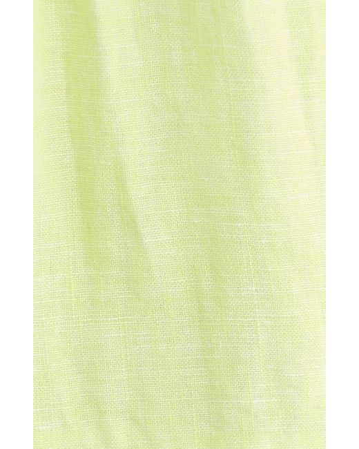 Tommy Bahama Green Coastalina Long Sleeve Tiered Minidress