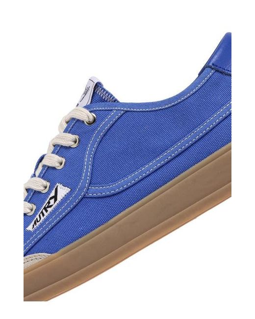 Autry Blue Windscape Low Leather Sneaker