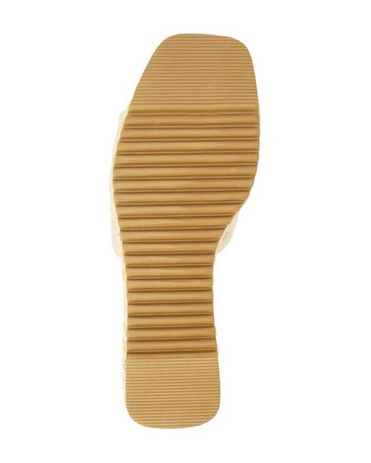 Matisse Natural Marche Platform Wedge Slide Sandal